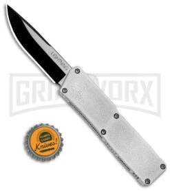 Lightning White D/A OTF Automatic Knife - Two-Tone Plain 9 Lightning White D/A OTF Automatic Knife - Two-Tone Plain -Best Knifes Shop Lightning White DA OTF Auto TT Plain GX 31872 jr bottlecap large