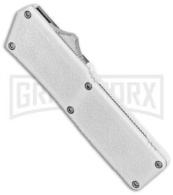 Lightning White D/A OTF Automatic Knife - Two-Tone Plain 7 Lightning White D/A OTF Automatic Knife - Two-Tone Plain -Best Knifes Shop Lightning White DA OTF Auto TT Plain GX 31872 jr spine large