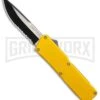 Lightning Yellow D/A OTF Automatic Knife - Two-Tone Serr 2 Lightning Yellow D/A OTF Automatic Knife - Two-Tone Serr -Best Knifes Shop Lightning Yellow DA Two Tone Serr BP 30350 er large
