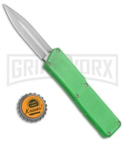 Lightning Zombie Edition Green D/A OTF Automatic Knife - Dagger Satin Plain -Best Knifes Shop Lightning Zombie Edition DA Green Dagger Satin Plain BP 20540 jr bottlecap large