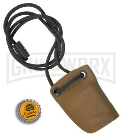 Linos Kydex Boker Kalashnikov Neck Sheath W/ Black Cord - Coyote Brown -Best Knifes Shop Linos Kydex Sheath boker kalashnikov coyote brown BHQ 68497 er size large