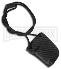 Linos Kydex Boker Kalashnikov Neck Sheath W/ Black Cord - Carbon Fiber -Best Knifes Shop Linos Kydex Sheath for Boker Kalashnikov Neck Cord Carbon Fiber BHQ 68495 er side large
