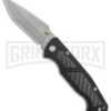 Delta Force M-14 D/A Black Carbon Fiber Tanto Knife - Bead Blast 2 Delta Force M-14 D/A Black Carbon Fiber Tanto Knife - Bead Blast -Best Knifes Shop M 14 Dual Action Auto Tanto BB GX 38406 jr large