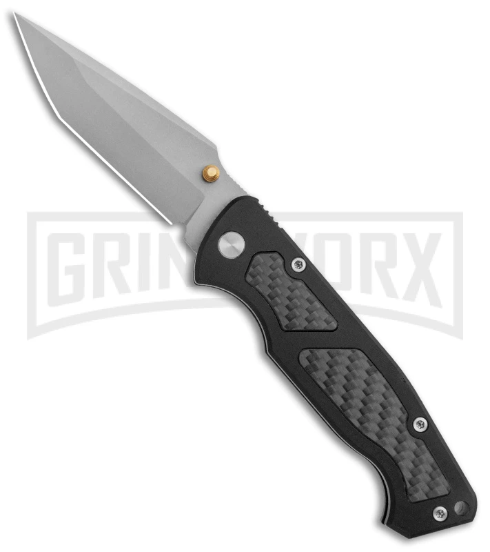 Delta Force M-14 D/A Black Carbon Fiber Tanto Knife - Bead Blast 3 Delta Force M-14 D/A Black Carbon Fiber Tanto Knife - Bead Blast