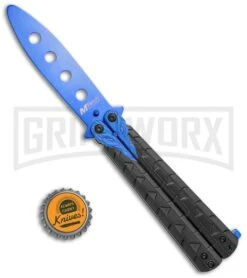 M-Tech Snake Eye Balisong Butterfly Trainer - Black / Blue -Best Knifes Shop M Tech Snake Eye Balisong Butterfly Trainer Black Blue BUTT PK 1157BL GX 36724 jr bottlecap large