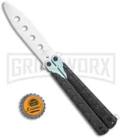 M-Tech Snake Eye Balisong Butterfly Trainer - Black / Satin -Best Knifes Shop M Tech Snake Eye Balisong Butterfly Trainer Black Satin BUTT PK 1157S GX 36722 jr bottlecap large