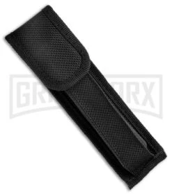 Mago 11" Diamondback Italian Dagger OTF Automatic Knife - Black Bolsters -Best Knifes Shop Mago 11in Italian Stiletto OTF Auto Diamondback Warm Black Satin Dagger GX 37162 jr sheath large