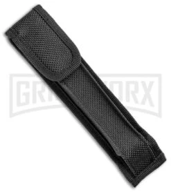 Mago 11" Wood/Black Italian Stiletto OTF Automatic Knife - Bayo Satin -Best Knifes Shop Mago 11in Wood Black Italian Stiletto Bayo Satin GX 33968 jr sheath large