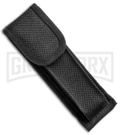 Mago 9" Yellow Marble Italian Stiletto OTF Automatic Knife - Satin Plain -Best Knifes Shop Mago 9in Yellow Marble Italian Stiletto OTF Auto Satin GX 33804 jr case large