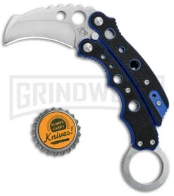 Mantis Vuja De Black/Blue G-10 Balisong Karambit Butterfly Knife - Satin Plain 9 Mantis Vuja De Black/Blue G-10 Balisong Karambit Butterfly Knife - Satin Plain -Best Knifes Shop Mantis Vuja De Balisong Karambit Crossover Black Blue G 10 Satin MANMK4B BHQ 56610 jr bottlecap large