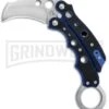 Mantis Vuja De Black/Blue G-10 Balisong Karambit Butterfly Knife - Satin Plain -Best Knifes Shop Mantis Vuja De Balisong Karambit Crossover Black Blue G 10 Satin MANMK4B BHQ 56610 jr large