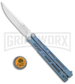 Maxace Banshee V2 Premium Balisong Butterfly Knife Gray G-10 - Satin Plain -Best Knifes Shop Maxace Banshee V2 Balisong Butterfly Knife Gray G 10 Satin BHQ 140242 jr bottlecap large