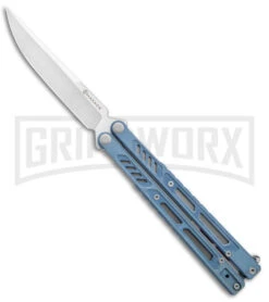 Maxace Banshee V2 Premium Balisong Butterfly Knife Gray G-10 - Satin Plain