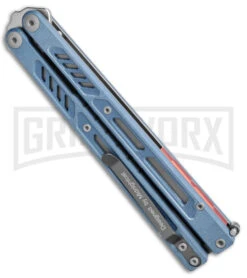 Maxace Banshee V2 Premium Balisong Butterfly Knife Gray G-10 - Satin Plain -Best Knifes Shop Maxace Banshee V2 Balisong Butterfly Knife Gray G 10 Satin BHQ 140242 jr side large