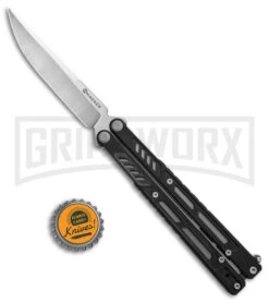 Maxace Banshee V2 Premium Balisong Butterfly Knife Black G-10 - Satin Plain -Best Knifes Shop Maxace Banshee V2 Balisong Knife Black G10 4in Satin BHQ 139478 td size large