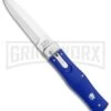 Mikov 241 Predator ABS Blue Automatic Leverlock Knife - Satin Plain 2 Mikov 241 Predator ABS Blue Automatic Leverlock Knife - Satin Plain -Best Knifes Shop Mikov 241 Predator LL Auto Blue Pocket Clip Polish BHQ 117572 jr large