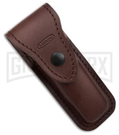 Mikov 241 Predator Stag Horn Lever Lock Automatic Knife W/ Saw - Polish Plain -Best Knifes Shop Mikov 241 Predator Lever Lock Automatic Knife w Saw Stag horn 3in Polish BHQ 174804 td sheath large