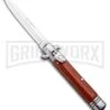 Milano 8.5" Lever Lock Automatic Knife Rosewood - Bayonet Satin 2 Milano 8.5" Lever Lock Automatic Knife Rosewood - Bayonet Satin -Best Knifes Shop Milano 8.5 Lever Lock Automatic Knife Rosewood Bayonet Satin GX 33707 ns large