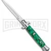 Milano 9" Green Acrylic Bayonet (4" Satin) -Best Knifes Shop Milano 9in Green Acrylic Bayonet Satin GX 37523 jr large