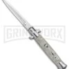 Milano 9" White Acrylic Bayonet (4" Satin) -Best Knifes Shop Milano 9in White Acrylic Bayonet Satin GX 37522 jr large