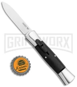 AKC 007 Concord Black OTF Automatic Knife Gray/Black - Spear Point Satin 9 AKC 007 Concord Black OTF Automatic Knife Gray/Black - Spear Point Satin -Best Knifes Shop Minion Concord Polish Black OTF Auto Flat Satin Plain GX 35509 jr bottlecap large