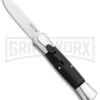AKC 007 Concord Black OTF Automatic Knife Gray/Black - Spear Point Satin 2 AKC 007 Concord Black OTF Automatic Knife Gray/Black - Spear Point Satin -Best Knifes Shop Minion Concord Polish Black OTF Auto Flat Satin Plain GX 35509 jr large
