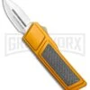 No Limit Knives Akuma OTF Automatic Knife Orange Carbon Fiber - Satin Plain