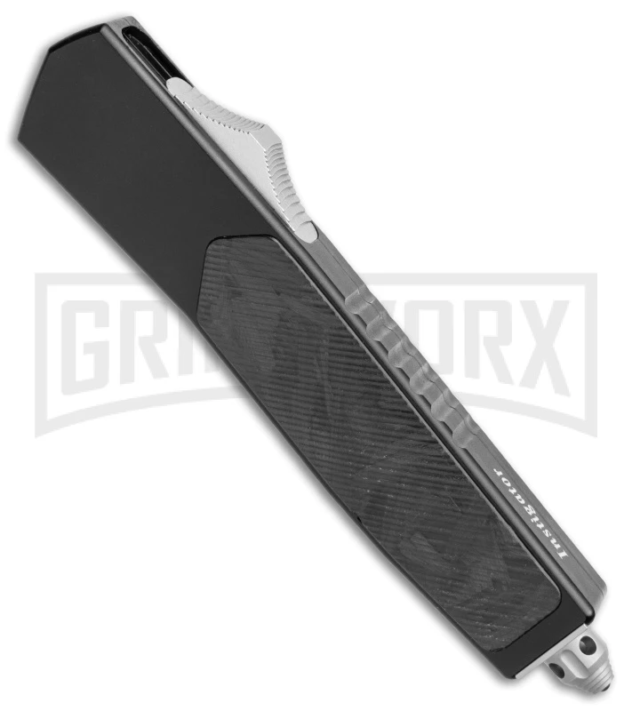 No Limit Knives Instigator Black OTF Automatic Knife - Satin Dagger Plain 4 No Limit Knives Instigator Black OTF Automatic Knife - Satin Dagger Plain - Image 2