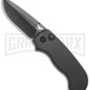 Paragon Snapper Black Automatic Knife -Black Drop Point