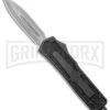 Rumble Black D/A OTF Automatic Knife - Dagger Satin Plain