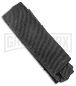 Rumble Black D/A OTF Automatic Knife Diamond Grid Pattern - Dagger, 2 Tone -Best Knifes Shop Rumble Black DA OTF Auto Diamond Grid Pattern Dagger TT GX 38109 jr sheath large