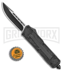 Rumble Black D/A OTF Automatic Knife W/ Fuller - Two-Tone Plain 11 Rumble Black D/A OTF Automatic Knife W/ Fuller - Two-Tone Plain -Best Knifes Shop Rumble Black DA OTF Auto Fuller TT Plain GX 23761 jr bottlecap large