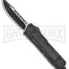 Rumble Black D/A OTF Automatic Knife W/ Fuller - Two-Tone Plain