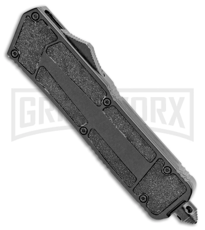 Rumble Black D/A OTF Automatic Knife W/ Fuller - Two-Tone Plain 4 Rumble Black D/A OTF Automatic Knife W/ Fuller - Two-Tone Plain - Image 2