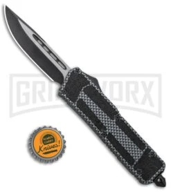 Rumble Sim Carbon Fiber D/A OTF Automatic Knife - Two Tone -Best Knifes Shop Rumble Sim CF DA OTF Auto TT GX 33732 jr bottlecap large