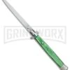 SKM 13" Italian Stiletto Green Pearlex Automatic Knife - Flat Grind 1 SKM 13" Italian Stiletto Green Pearlex Automatic Knife - Flat Grind -Best Knifes Shop SKM 13in Italian Stiletto Green Pearlex flat grind BP 15856 er large