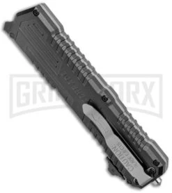 Schrade SCHOTF3B Viper OTF Assisted Opening Knife - Black Plain -Best Knifes Shop Schrade Viper OTF Assisted Opening Knife Black SCHOTF3B BHQ 11577 jr side large