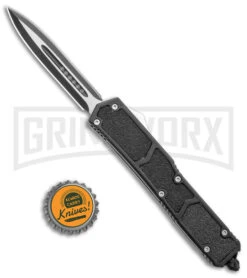 Atomic Slim Dagger Black OTF Auto Knife - Two Tone Plain 9 Atomic Slim Dagger Black OTF Auto Knife - Two Tone Plain -Best Knifes Shop Slim Atomic Dagger Black OTF Auto TT GX 38178 jr bottlecap large