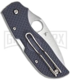 Andux Skull Fly Blue Butterfly Trainer - Satin -Best Knifes Shop Spyderco Gentlemen Series Chaparral C152PGY jr side large