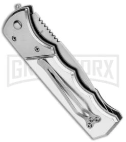 Super Knife Dingo Black Marble Acrylic Automatic Knife - Satin Serr 8 Super Knife Dingo Black Marble Acrylic Automatic Knife - Satin Serr -Best Knifes Shop Super Knife Dingo Black Marble Acrylic Auto Satin Serr GA623SLMBK GX 33496 jr side large