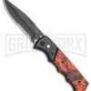 Super Knife Dingo Orange Flame Automatic Knife - Black Serr 1 Super Knife Dingo Orange Flame Automatic Knife - Black Serr -Best Knifes Shop Super Knife Dingo Flame Automatic Knife Black Serr GA623PFA GX 35951 LAS large