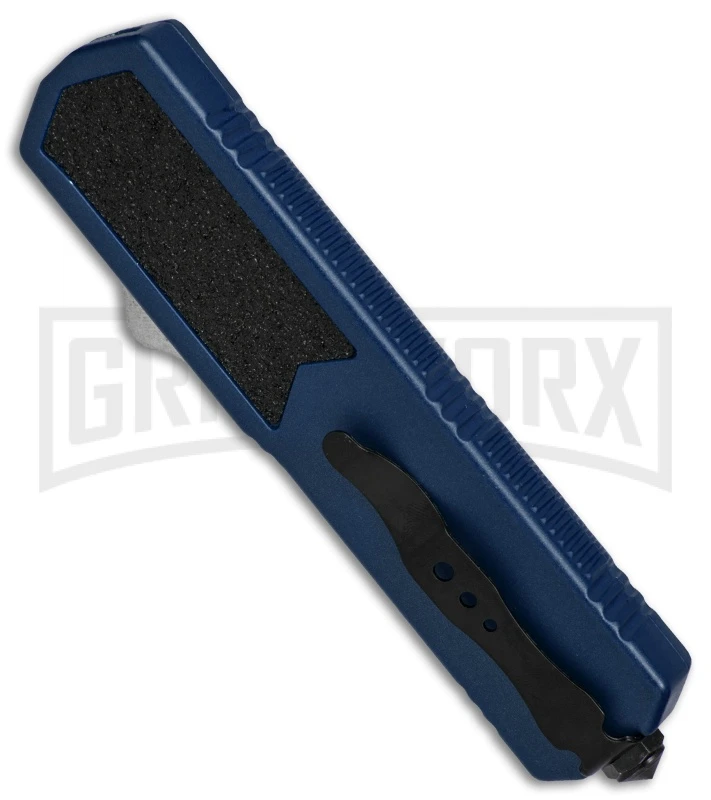 Titan Blue D/A OTF Automatic Knife - Tanto Black Plain 4 Titan Blue D/A OTF Automatic Knife - Tanto Black Plain - Image 2