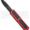 Titan Red D/A OTF Automatic Knife - Dagger Black Serr 1 Titan Red D/A OTF Automatic Knife - Dagger Black Serr -Best Knifes Shop Titan Red Dagger Black BP 6126 jr large