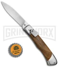 Zlatoust Russian Lever Lock Automatic Knife - Satin Plain -Best Knifes Shop Zlatoust Russian LL BP 19971 jr bottlecap large