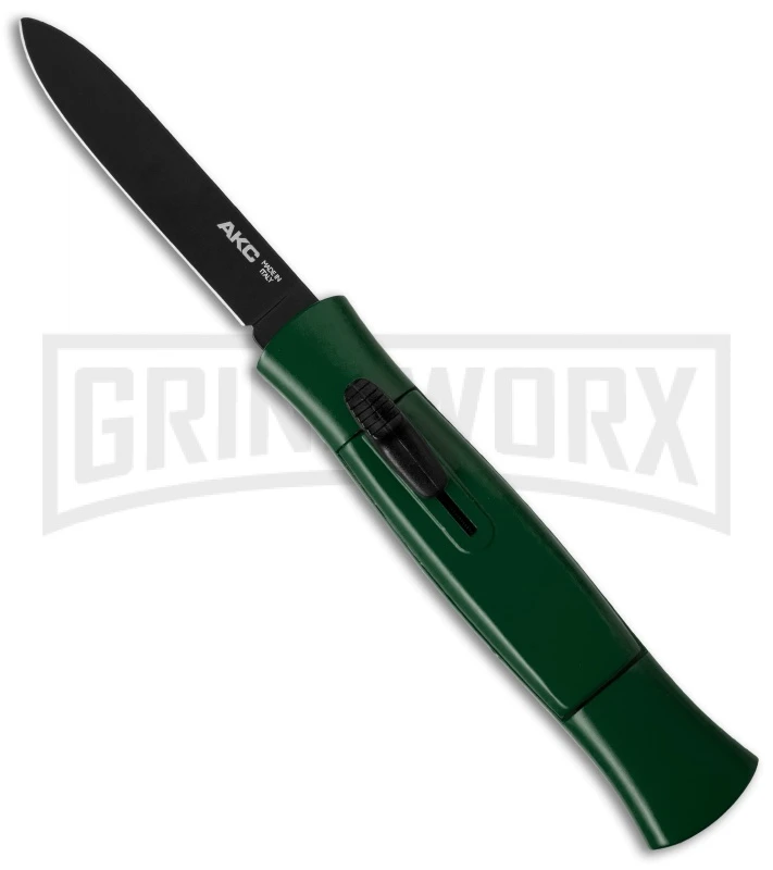 AKC 077 Concord Dark Green OTF Automatic Knife - Black Plain 3 AKC 077 Concord Dark Green OTF Automatic Knife - Black Plain