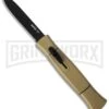 AKC 077 Concord Desert Tan OTF Automatic Knife - Black Plain 1 AKC 077 Concord Desert Tan OTF Automatic Knife - Black Plain -Best Knifes Shop akc 077 otf desert tan black plain cm large