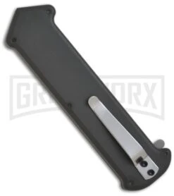 Gray Arrow OTF Joker Automatic Knife Cupid Clone - Bead Blast Serr 5 Gray Arrow OTF Joker Automatic Knife Cupid Clone - Bead Blast Serr -Best Knifes Shop arrow otf automatic knife gray back large