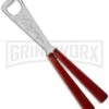 BB Barfly Red Bottle Opener Butterly Trainer -Best Knifes Shop bbbarfly red bottle opener large