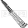 Bear OPS Small Bear Song IV Balisong Butterfly Knife - Black Plain -Best Knifes Shop bear ops b 450 b 35014 bhq 16204 cm large