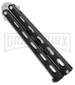 Bear & Son 114 & 114TR Black Butterfly Knife 2-Pack -Best Knifes Shop bear son 2 pack butterfly special black 114 114TR BHQ 50066 er trainer spine large